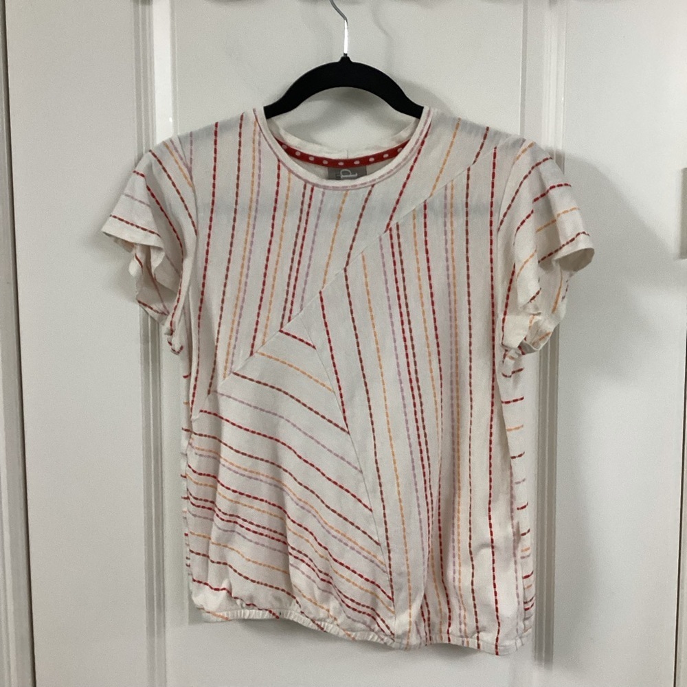 Dolan Left Coast Collection Striped Short Sleeve Top